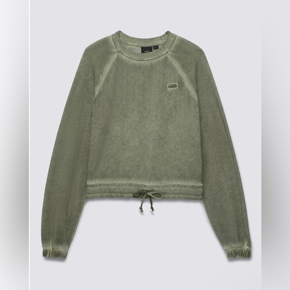 Vans Womens Retreat Long Sleeve Raglan Fleece Crew, size XS - Picture 6 of 12